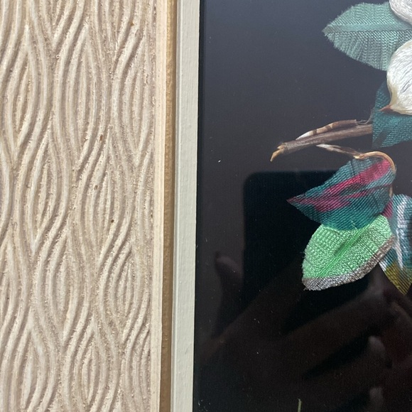 Vintage Floral Art Print in Textured Frame - Picture 8 of 16